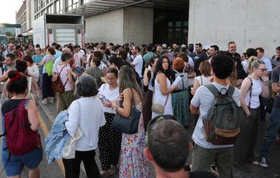 Aspirantes a las oposiciones de docentes de Secundaria, el pasado junio en la UPNA.