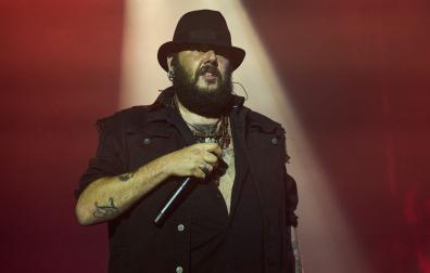 Kutxi Romero, el 1 de julio de 2023, en el concierto de Marea en el Navarra Arena.