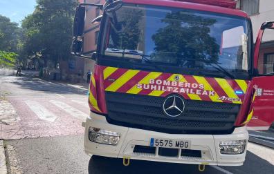 Un camión de bomberos en una intervención anterior