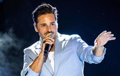 El cantante David Bustamante, en un concierto