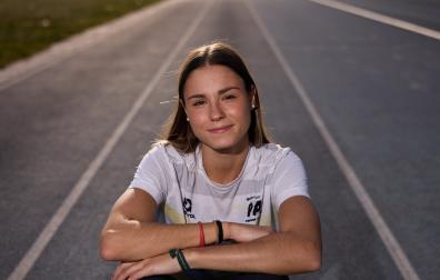 Andrea Arilla, en Larrabide la semana pasada