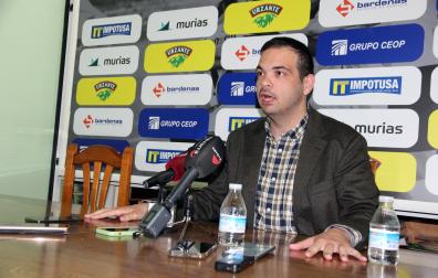 El presidente del CD Tudelano de fútbol, Ramón Lázaro