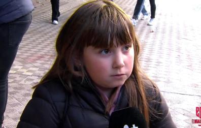 Nagore, el día de la entrevista en los aledaños de El Sadar