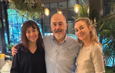 Natalia Verbeke, el chef Martín Iturri y Marta Hazas.