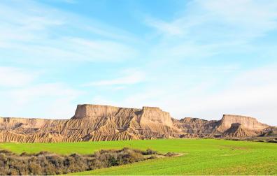 Una imagen del Parque Natural de las Bardenas Reales