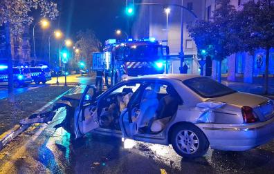 Estado en el que quedó el automóvil implicado en el suceso /