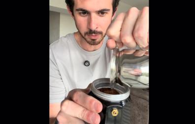 Berni el del Café, durante su explicación