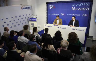 Un momento del Comité Político del PP de Navarra celebrado en Pamplona /