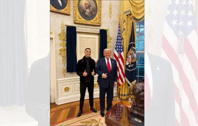 Cristiano Ronaldo y Donald Trump en la Casa Blanca /