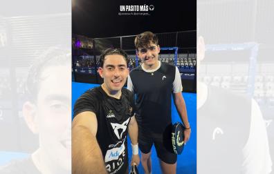 Jon Sanz y Aimar Goñi celebran el pase a cuartos de final del FIP Platinum Skechers de Vercruz /