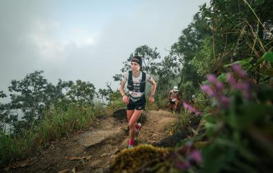 Naiara Irigoyen, durante la carrera en Tailandia