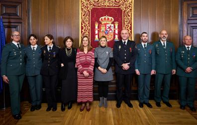 Los agentes de la Guardia Civil y de la Policía Nacional reconocidos