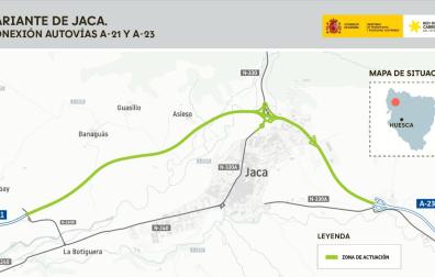 La nueva variante discurrirá al norte de Jaca