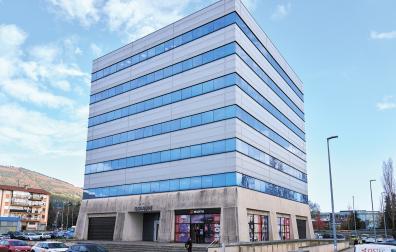 Edificio Goialde, en una de cuyas plantas tiene sede Cistec Technology, en el Polígono Iruregaña, en Berrioplano