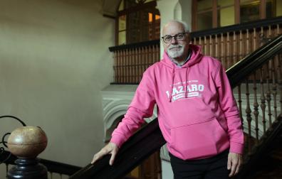 Eugenio Baños, este lunes en Pamplona.