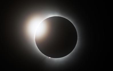 Eclipse total de sol que se vio en Huntington, Estados Unidos, el 8 de abril de 2024