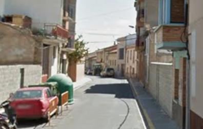 Un tramo de la calle de las Escuelas en Murchante