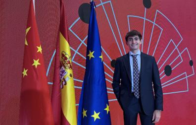 Álex González Jiménez, en un evento en Shanghái.
