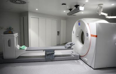 Imagen del PET en el Hospital Universitario de Navarra que se emplea en el diagnóstico de cáncer y otras enfermedades
