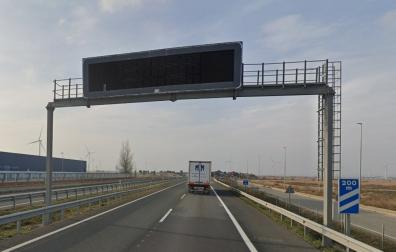 Tramo de carretera en el que se ha colocado uno de los radares