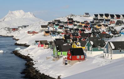 Foto de la localidad de Nuuk en Groenlandia