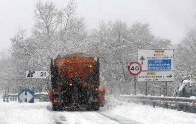 Fotos de la nevada del Día de Reyes en Navarra