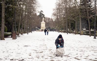 Fotos de la nevada del Día de Reyes en Navarra