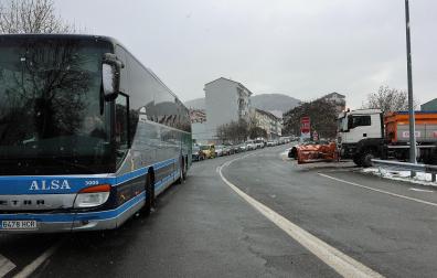 Fotos del temporal de nieve en la A-15 y la A-10