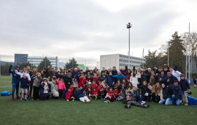 Partidos de las finales de consolación, mixta y femenina del Torneo Interescolar de Tajonar 2025 con la entrega de trofeos y premios