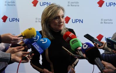 Cristina Ibarrola comparece en la sede de UPN