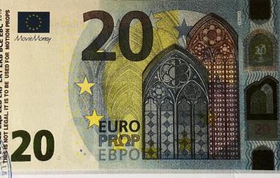 Billete de 20 euros falso