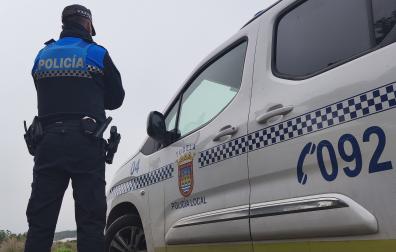 Imagen de un agente de la Policía Local de Tudela