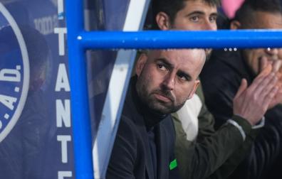 Claudio Giráldez, técnico del Celta, durante un partido del equipo gallego