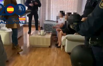 Momento de la actuación policial