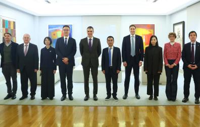 Imagen de la delegación que se ha reunido en Madrid