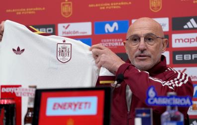 Luis de la Fuente durante la última convocatoria de la selección española