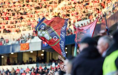 Imagen de la grada de El Sadar en el Osasuna-Girona
