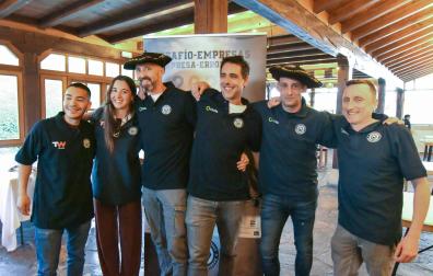 Podio final del torneo relámpago de mus