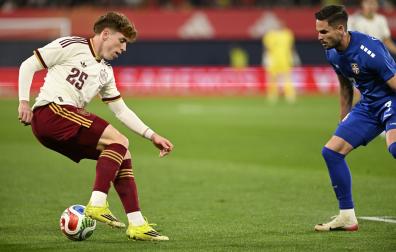 Víctor Muñoz, en su debut contra Serbia