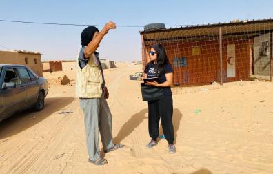 Brithanny Vera viajó a los campamentos para seis meses, pero ha ido prolongando la estancia