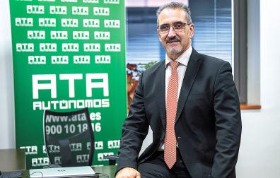 El presidente de ATA Navarra, Juan Carlos Equiza, en una imagen de archivo