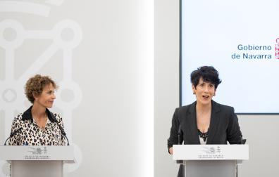 Reunión entre María Chivite y la ministra Elma Saiz