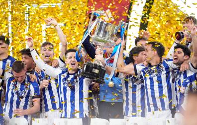 Fotos del triunfo de la Real Sociedad en la final de la Copa del Rey