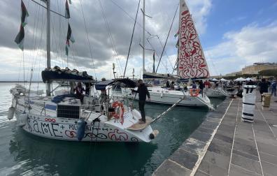 Integrantes de la Flotilla parten desde Siracusa (Italia)