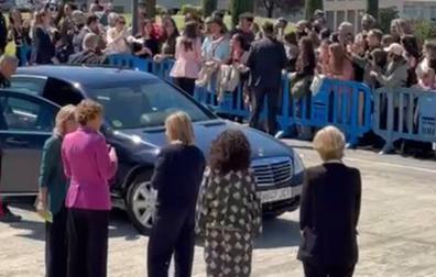Así ha sido la llegada de la reina Letizia al MUN