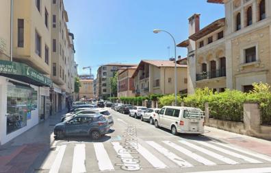 El atropello se ha producido a la altura del número 9 de la calle Padre Calatayud de Pamplona