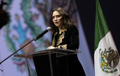 La presidenta de la Comunidad de Madrid, Isabel Díaz Ayuso, en Ciudad de México