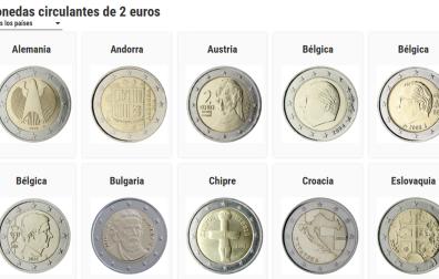 CONSULTA EN LA PARTE INFERIOR LA GUÍA COMPLETA CON LAS MONEDAS DE CIRCULACIÓN REGULAR DE 2 EUROS
