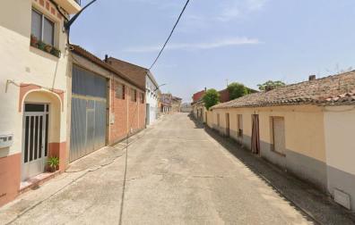 Calle Calvario de Mendavia, en la que tuvo lugar el accidente