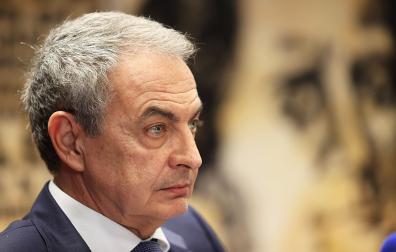 El expresidente Zapatero, durante su comparecencia en el Senado
